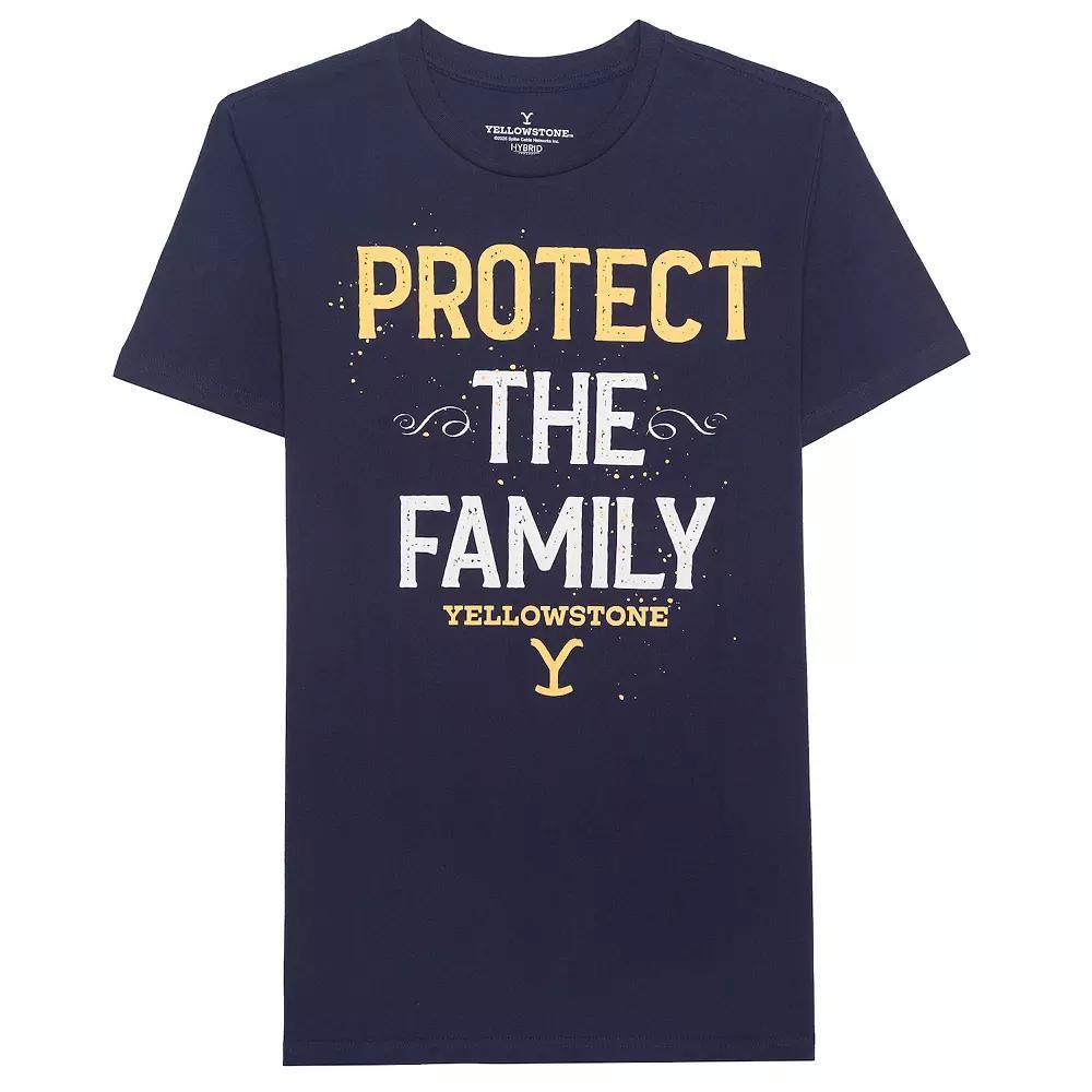 Men's Protect The Family Graphic Tee, Size: Large, Blue Product Image