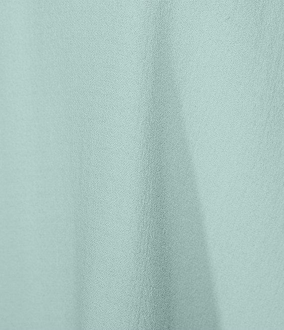 Eileen Fisher Silk Georgette Crepe Crew Neck Sleeveless Shell Tank Product Image