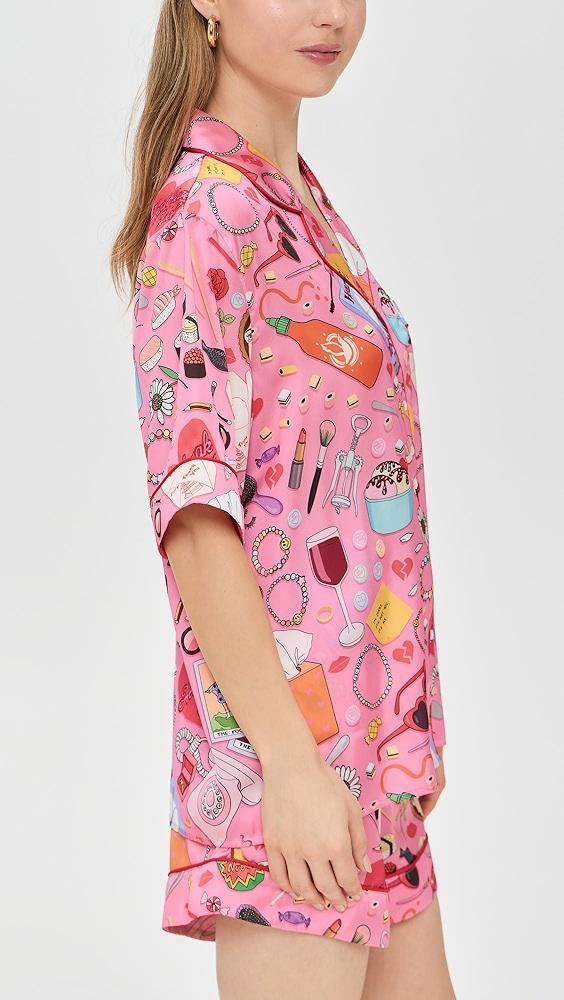 Karen Mabon Heartbreak Short Pajama Set | Shopbop Product Image