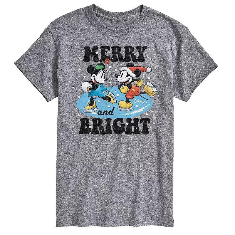 Disney's Big & Tall Merry And Bright Graphic Tee, Men's, Size: 5XB, Gray Product Image