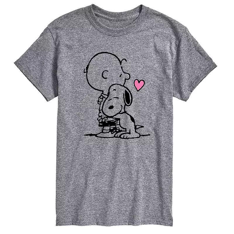 Mens Peanuts Snoopy Charlie Hug Tee Product Image