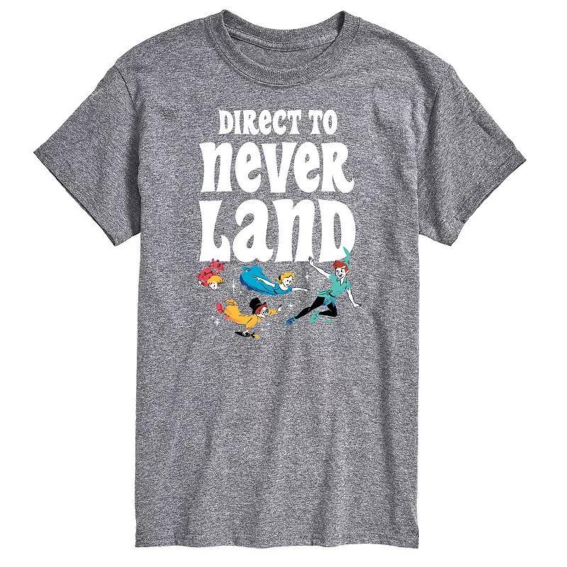 Disneys Peter Pan Big & Tall Never Land Graphic Tee, Mens Product Image