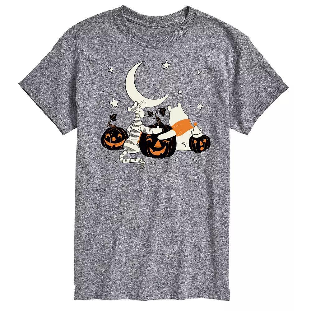 Disney's Winnie the Pooh Men's Tigger & Pooh Pumpkins Graphic Tee, Size: XL, White Product Image