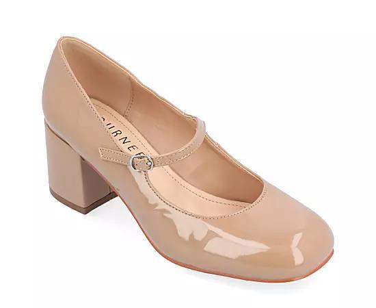 Journee Tru Comfort Foam™ Okenna Women's Heels, Size: 8 Wide, Beige Product Image