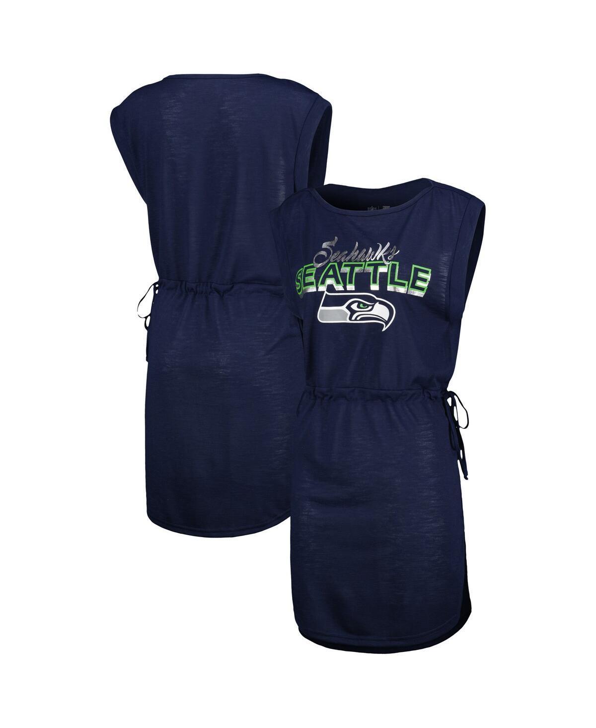 Womens G-III 4Her by Carl Banks College Seattle Seahawks G.O.A.T. Swimsuit Cover-Up Blue Product Image