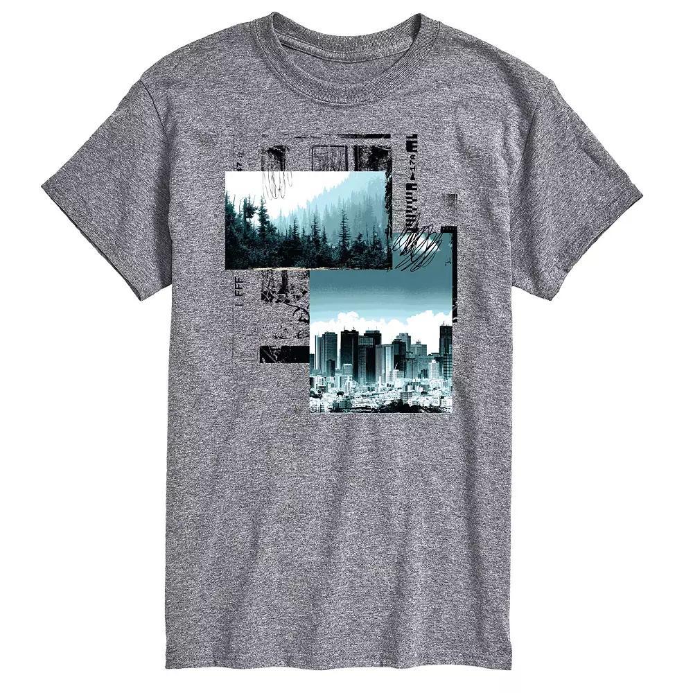 Big & Tall Grungescape Tee, Men's,  Product Image