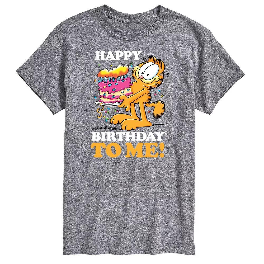 Big & Tall Garfield Happy Birthday Graphic Tee, Men's,  Product Image