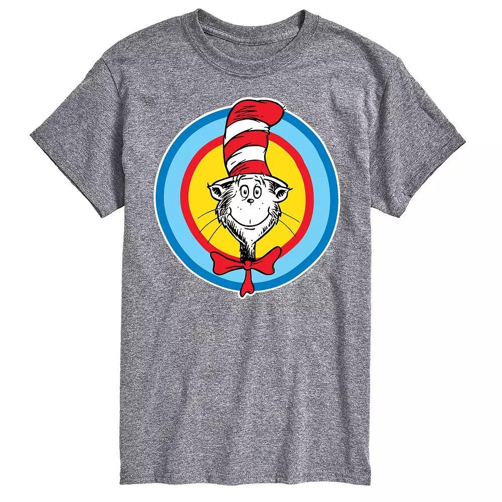 Big & Tall Dr Seuss Cat In Hat Smile Tee, Men's, Size: 3XB, Gray Product Image