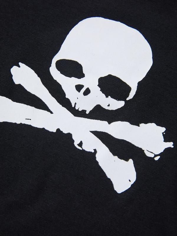 Skull Print Short Sleeve Y2K Crop Top Product Image