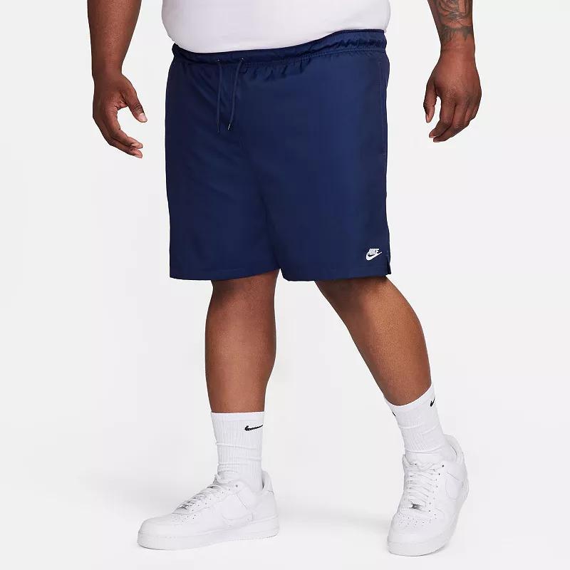 Nike Mens Nike Club Flow Shorts - Mens Black/White Product Image