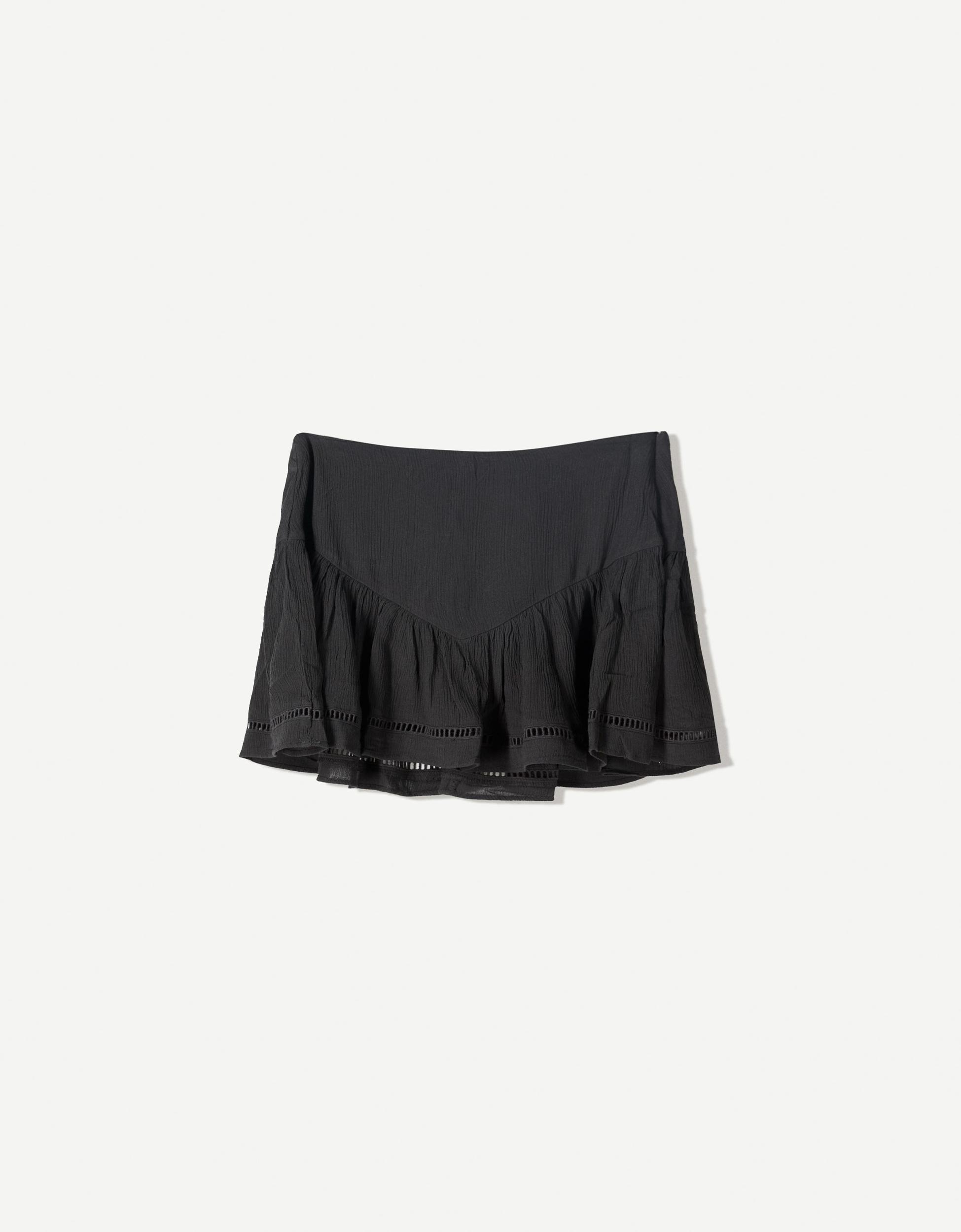 Textured mini skirt Product Image