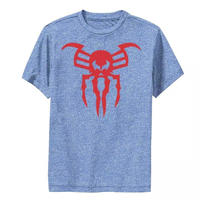 Boys 8-20 Marvel Spider-Man Edge Of Time Video Game Logo Performance Graphic Tee, Boys Royal Grey Product Image