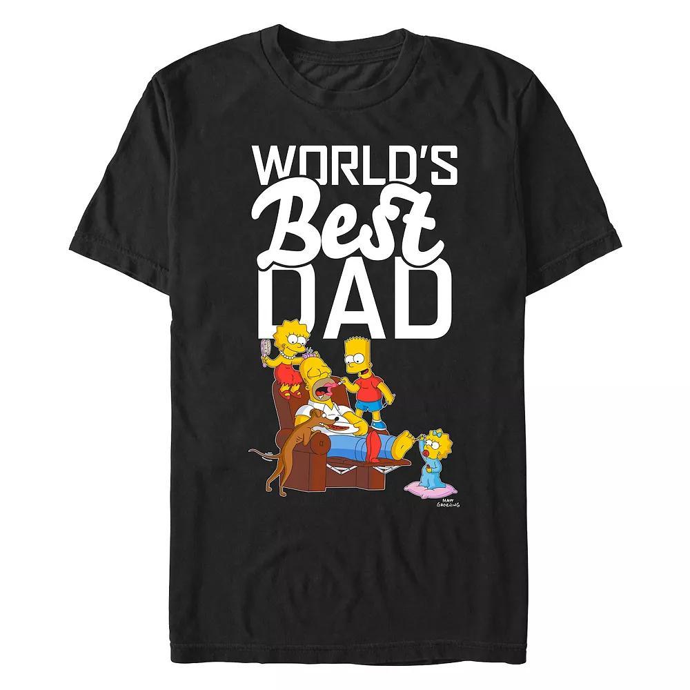 Men's The Simpson's World's Best Dad Scene Graphic Tee,  Product Image