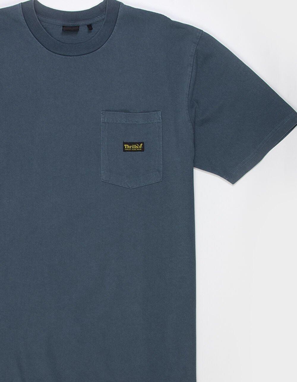 THRILLS Union Mens Oversized Pocket Tee - BLUE Product Image
