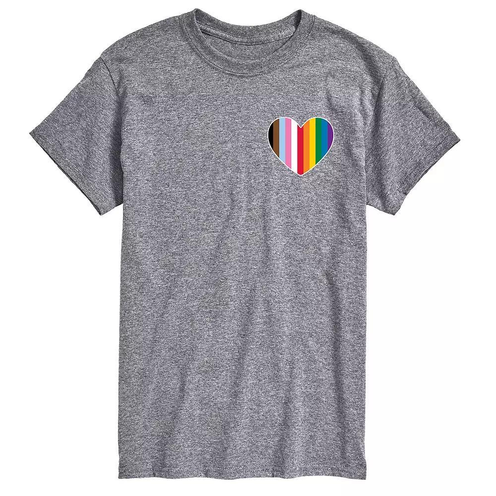 Big & Tall LGBTQ Flag Heart Graphic Tee, Men's,  Product Image