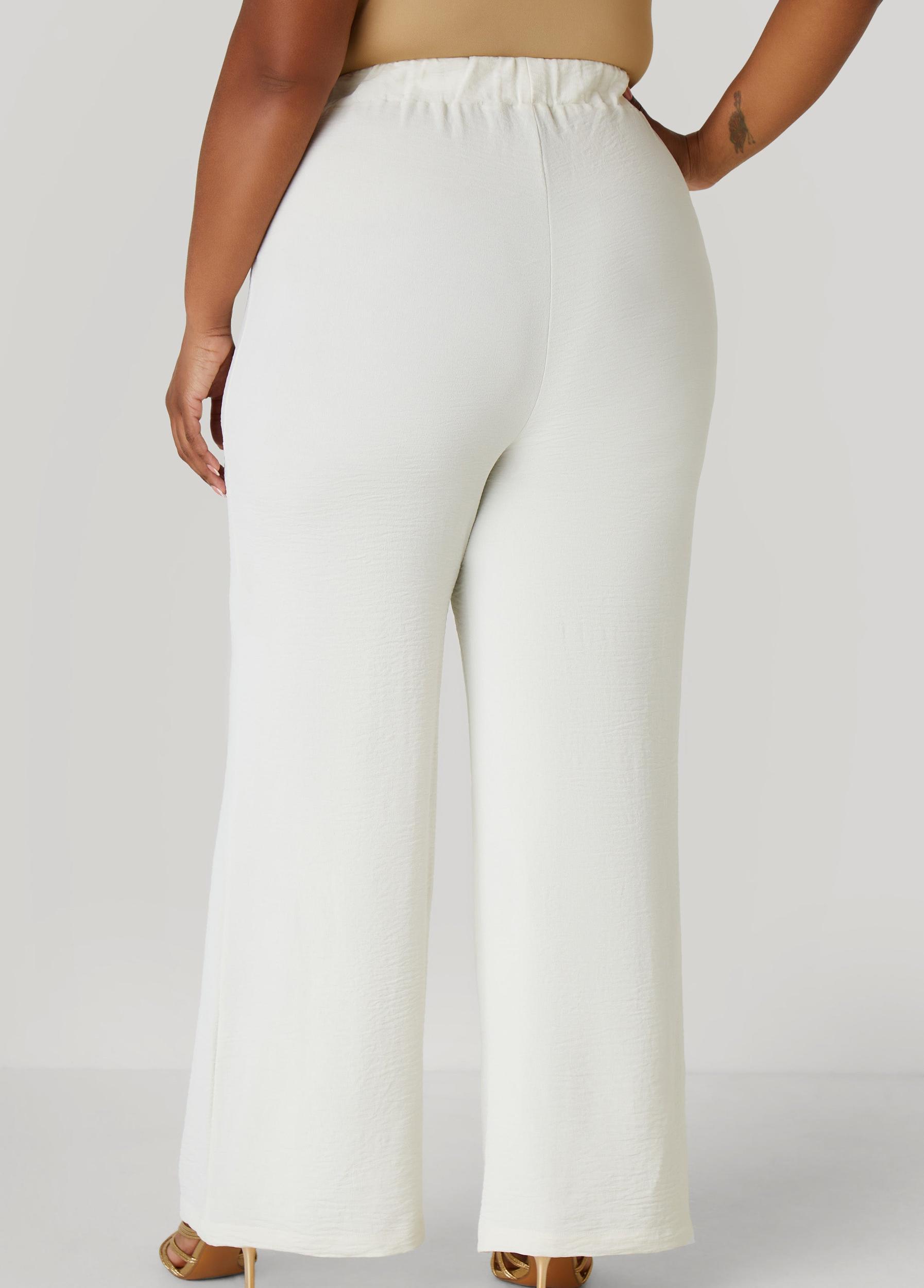Textured Straight Leg Pants Product Image