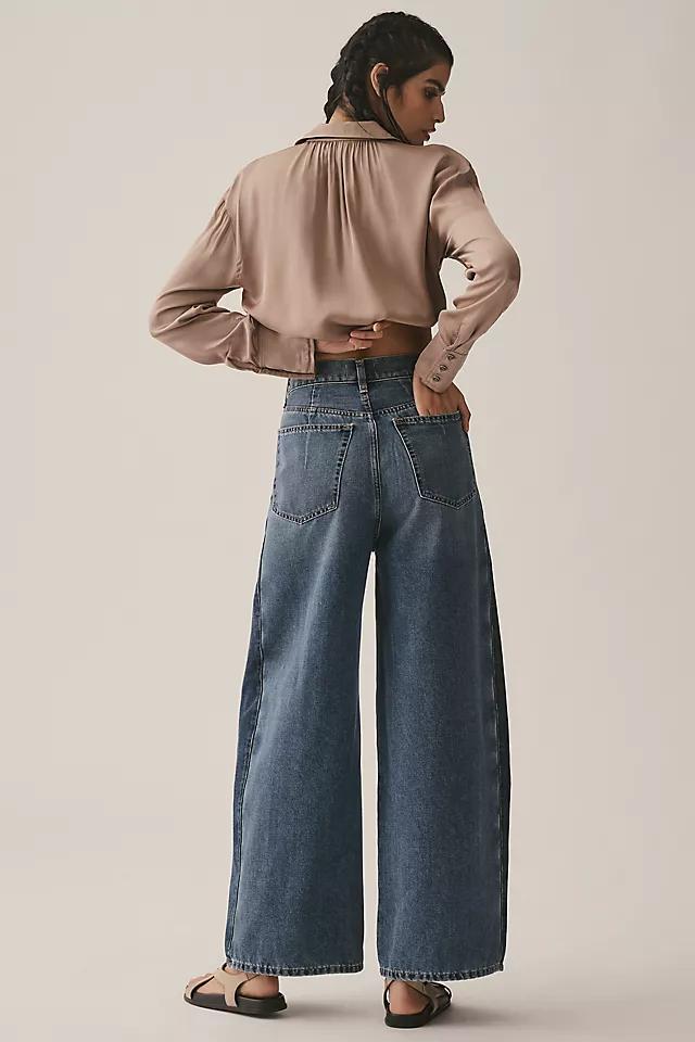 Ética Arden Reworked High-Rise Taper Wide-Leg Jeans Product Image