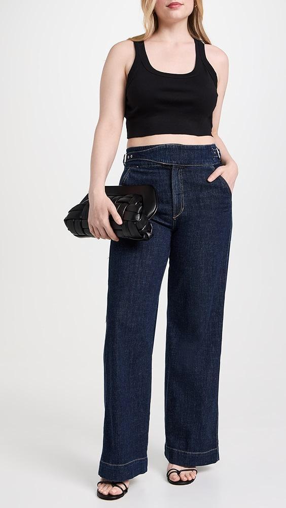 Joe's Jeans The Double Buckle Wide Leg Sailor Pants | Shopbop Product Image