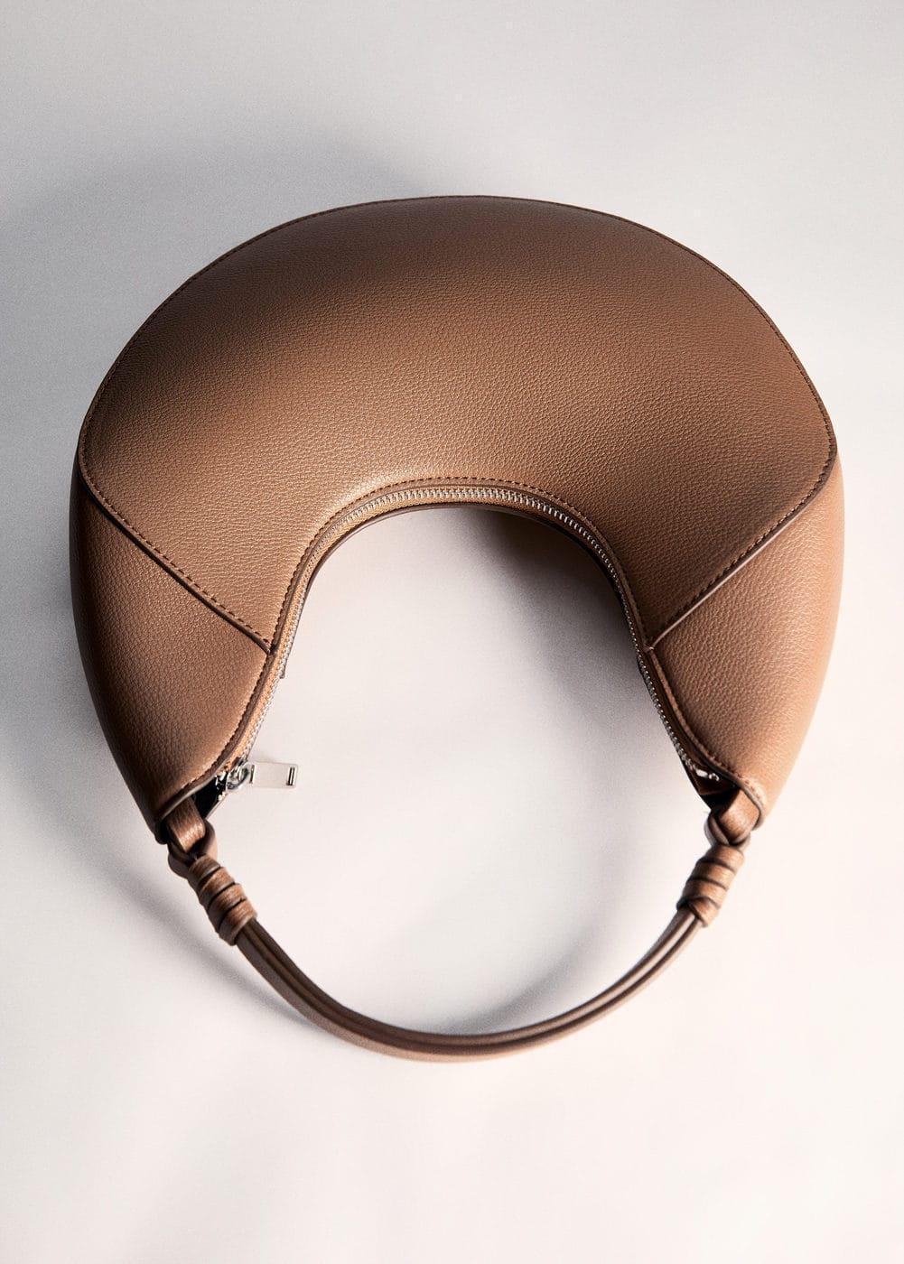 Leather-effect shoulder bag - Women | MANGO USA Product Image