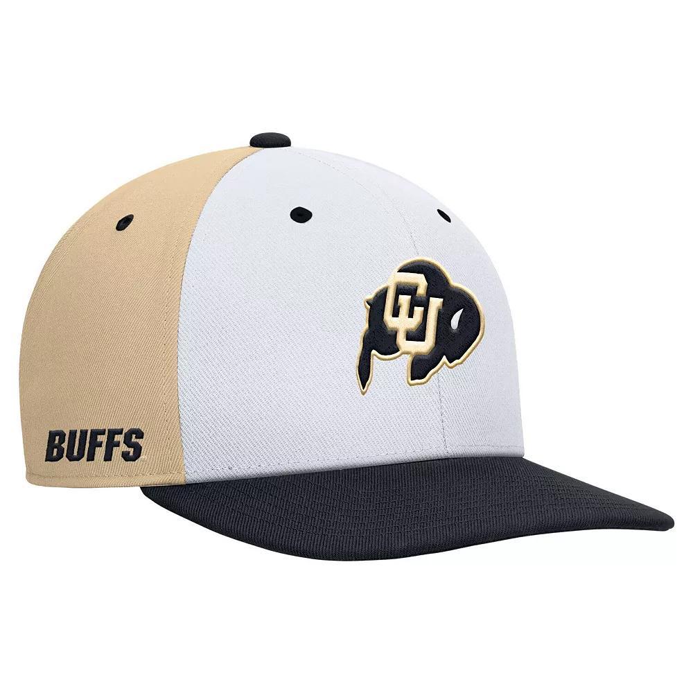 Men's Nike White/Gold Colorado Buffaloes Pro Performance Snapback Hat, Size: Medium/Large Product Image