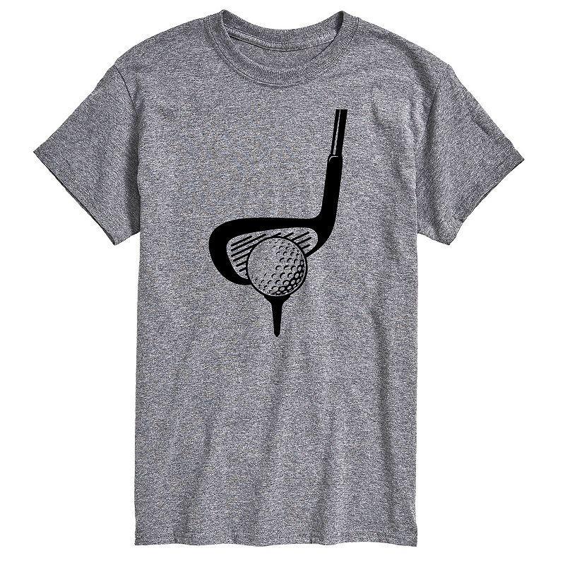 Men's Golf Club Behind Ball Graphic Tee, Size: XXL, Green Product Image