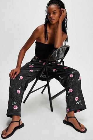 Asparagus Floral Pants Product Image