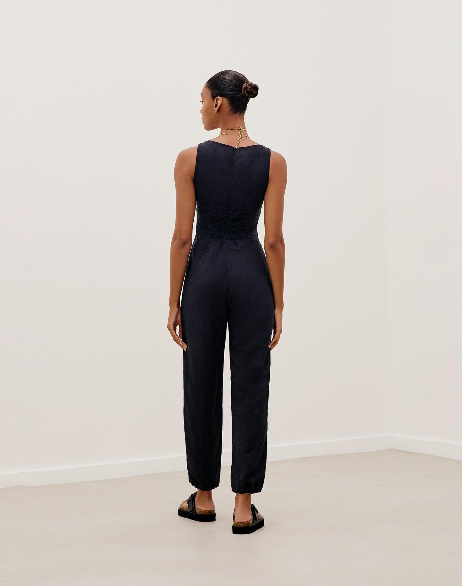 Mirela Jumpsuit (exchange only) - Black Product Image