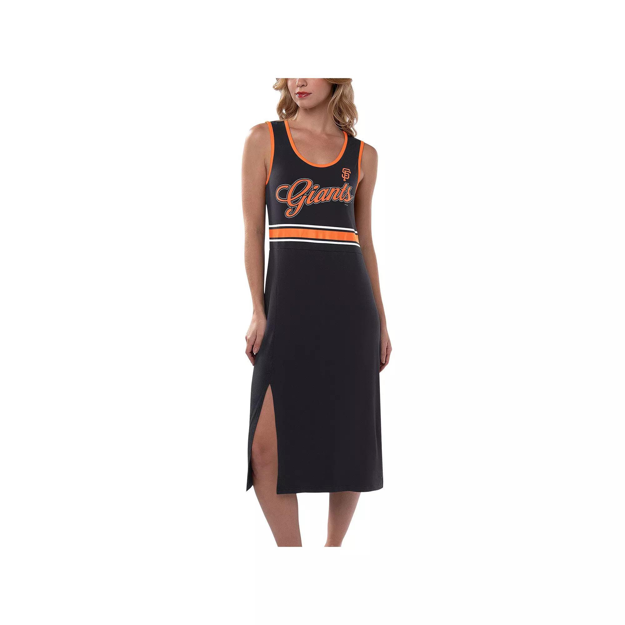 Women's G-III 4Her by Carl Banks Black San Francisco Giants Main Field Maxi Dress, Size: Large Product Image