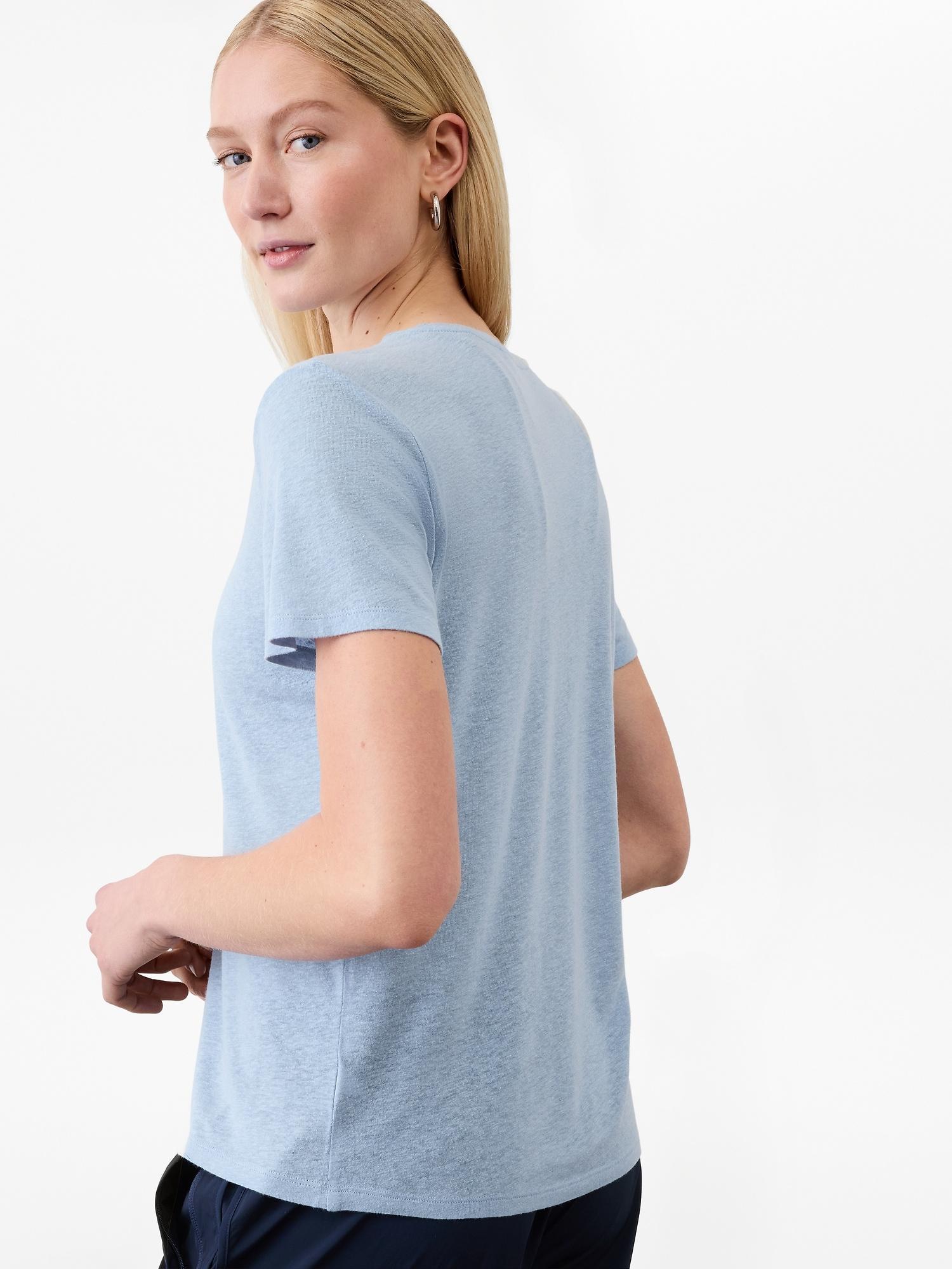 Getaway Linen Blend Tee Product Image