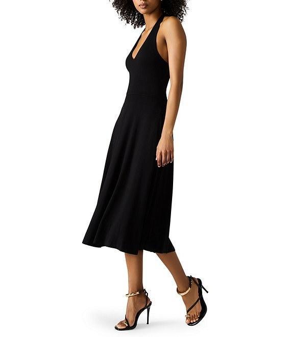 Steve Madden Hazel Halter Neck Sleeveless Midi Dress Product Image
