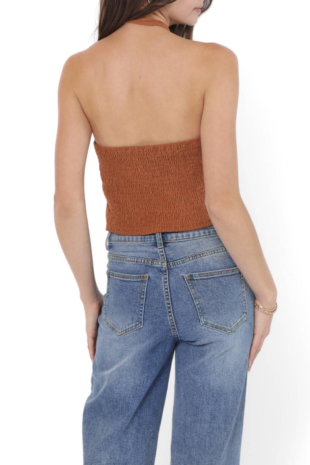 HALTER NECK TIE TOP Product Image