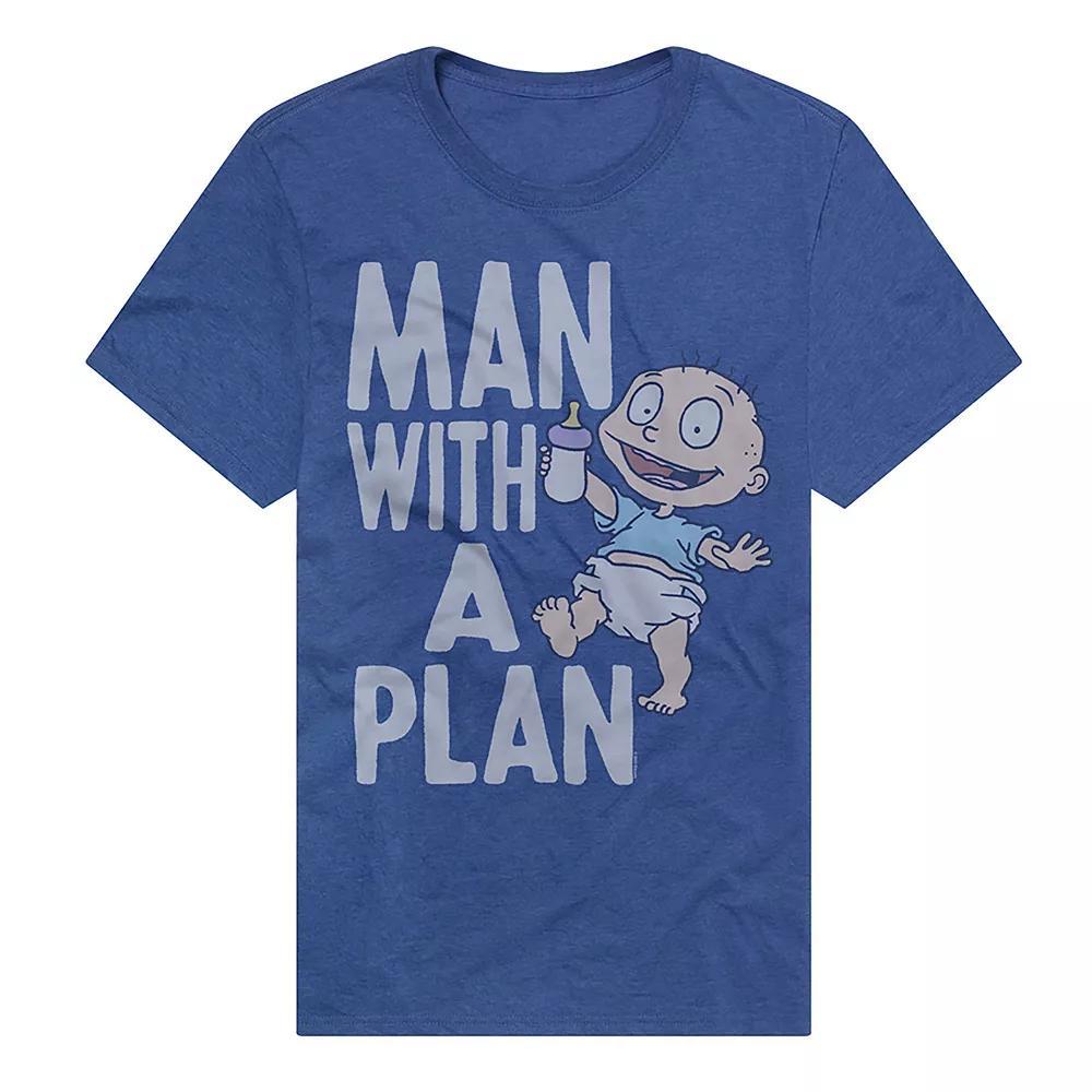 Men's Rugrats Man With A Plan Graphic Tee, Size: XXL, Royal Product Image
