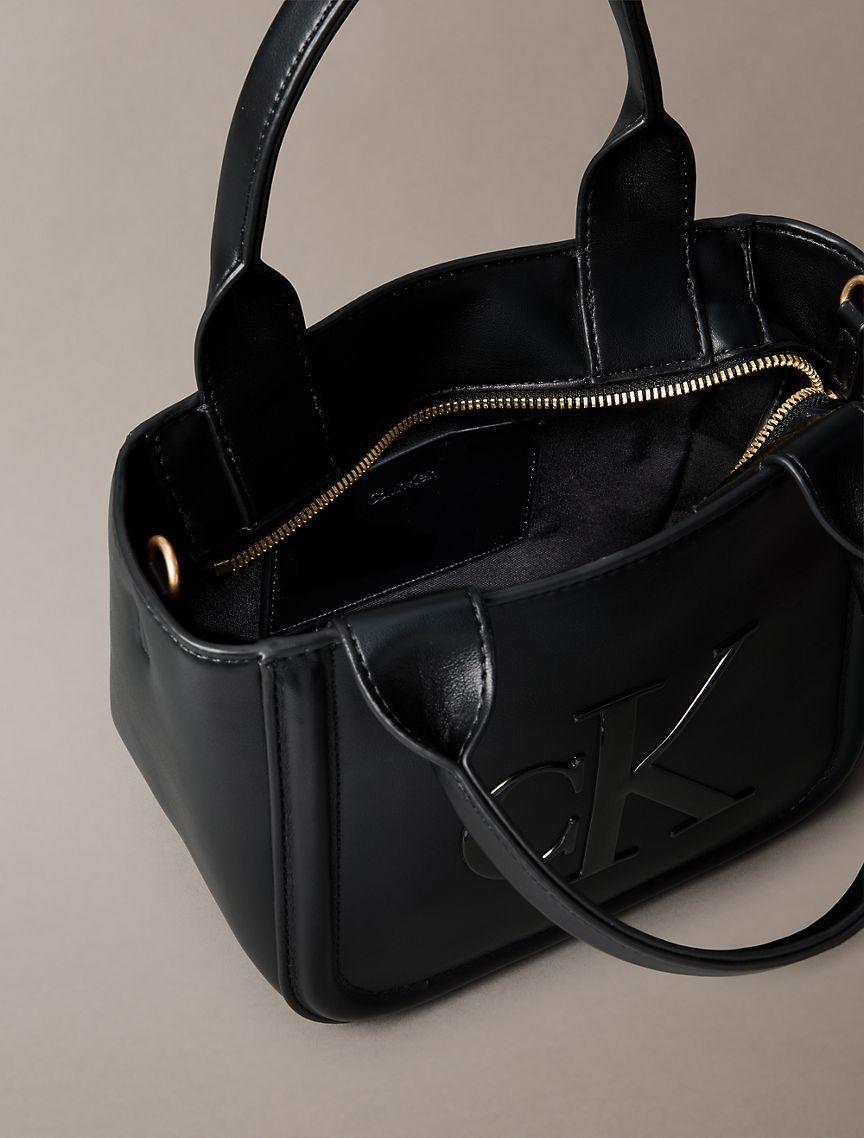 Embossed Monogram Logo Small Tote Bag Product Image