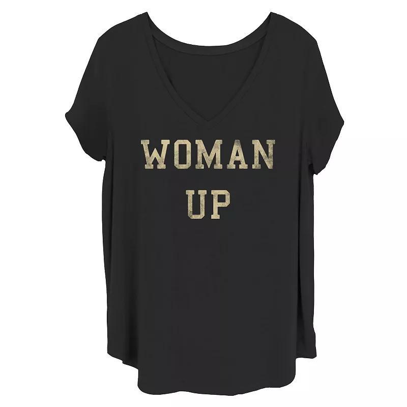 Juniors Plus Size Woman Up Tee, Girls Product Image