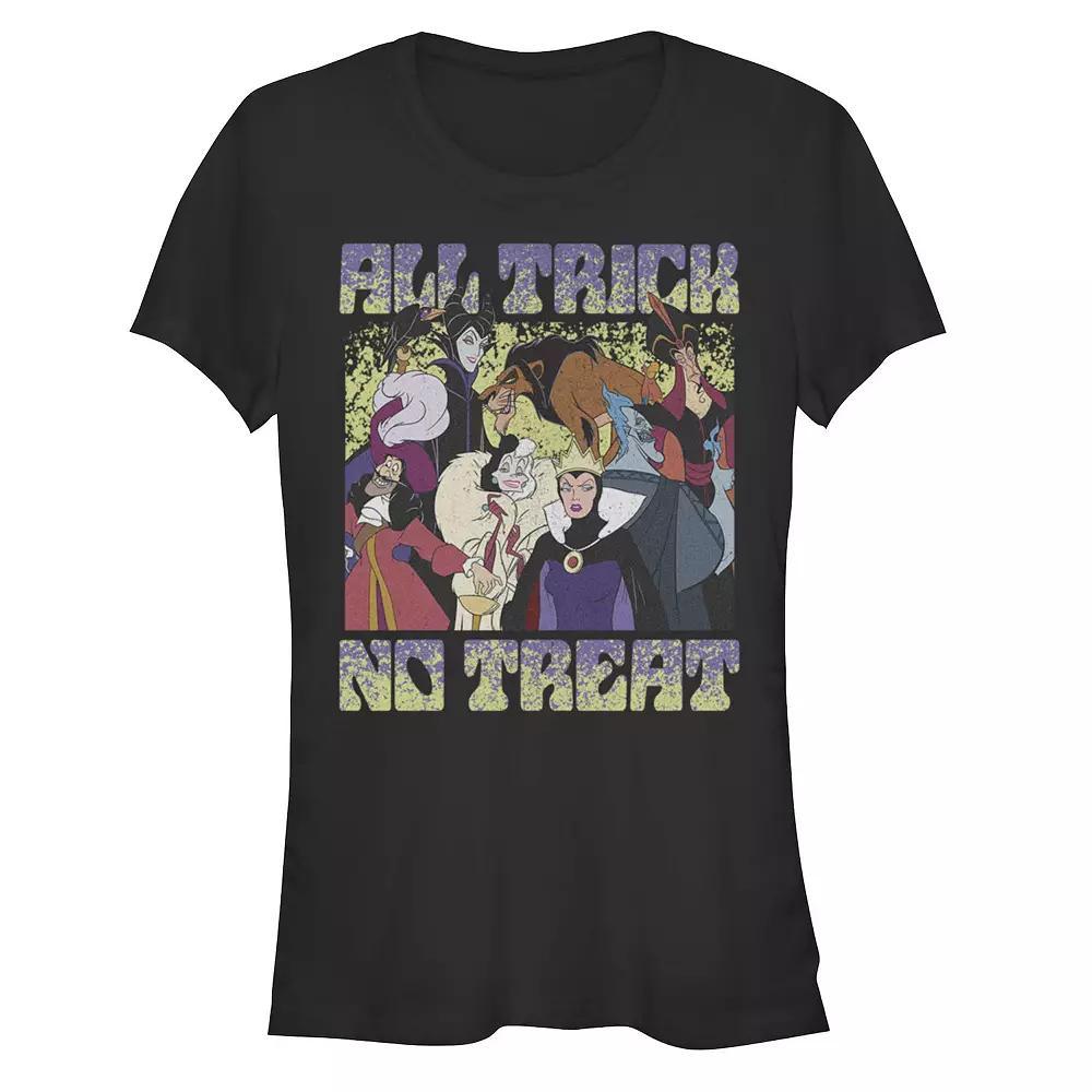 Disney Villains All Trick No Treat Juniors' Fitted Graphic Tee, Girl's,  Product Image
