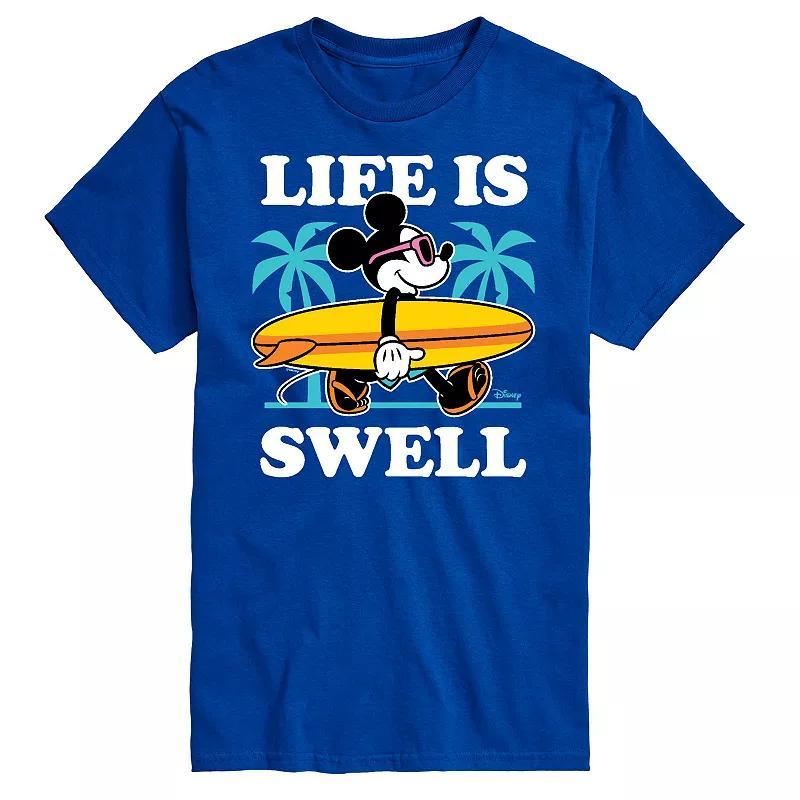 Disney's Mickey Mouse Men's Palm Trees "Life Is Swell" Graphic Tee,  Product Image