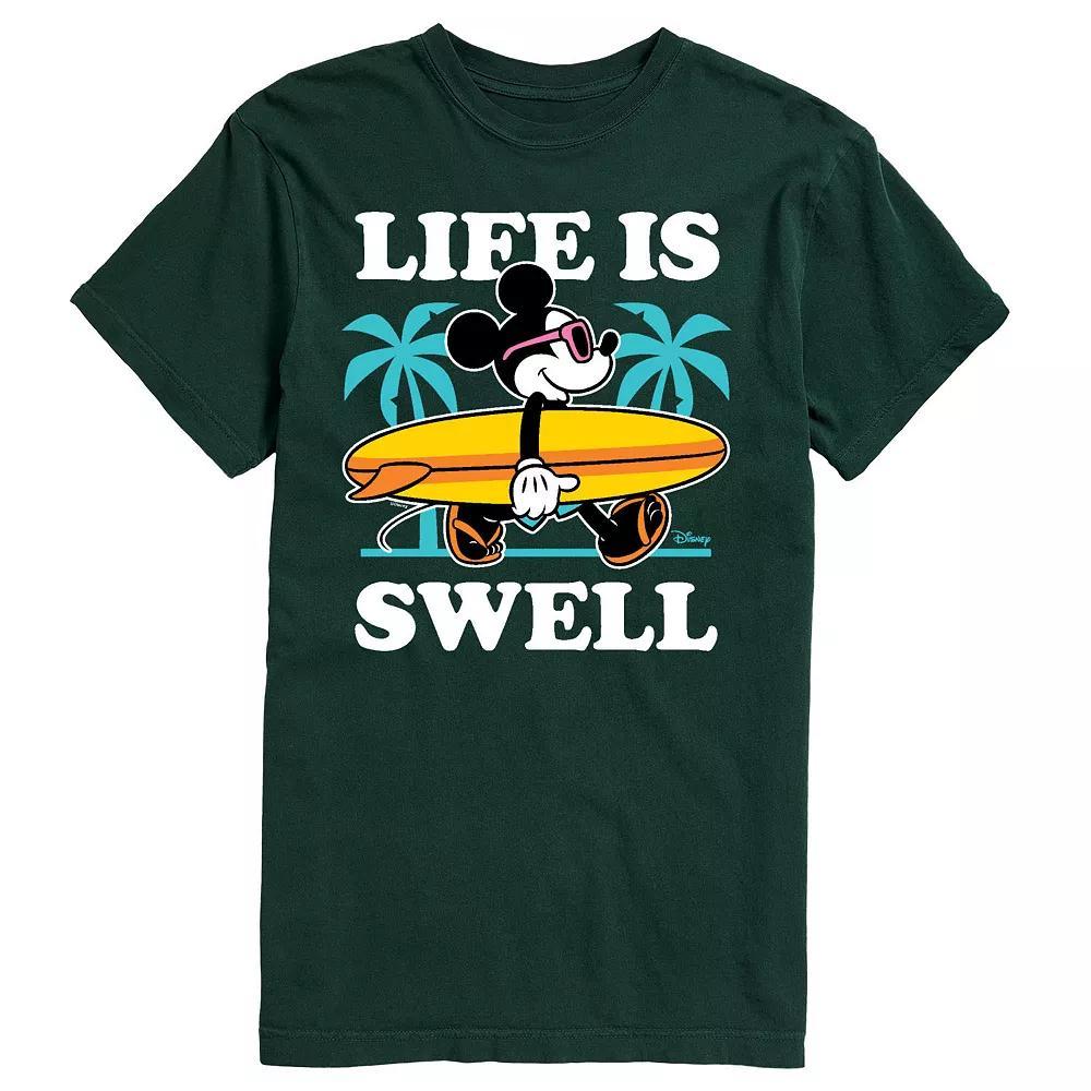 Disney's Mickey Mouse Men's Palm Trees "Life Is Swell" Graphic Tee,  Product Image