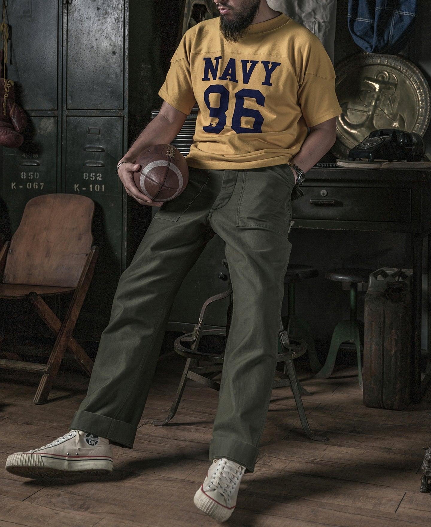 US Naval Football T-Shirt - Yellow Product Image