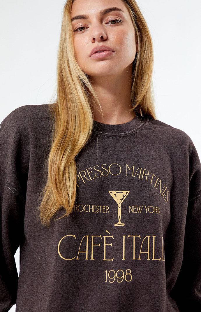 Golden Hour Women's Espresso Martini Crew Neck Sweatshirt Product Image