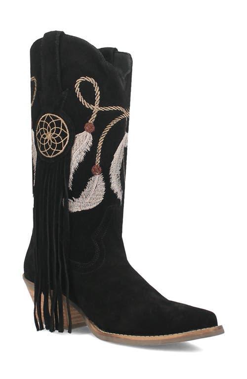 Dingo Day Dream Embroidered Suede Mid Western Boots Product Image