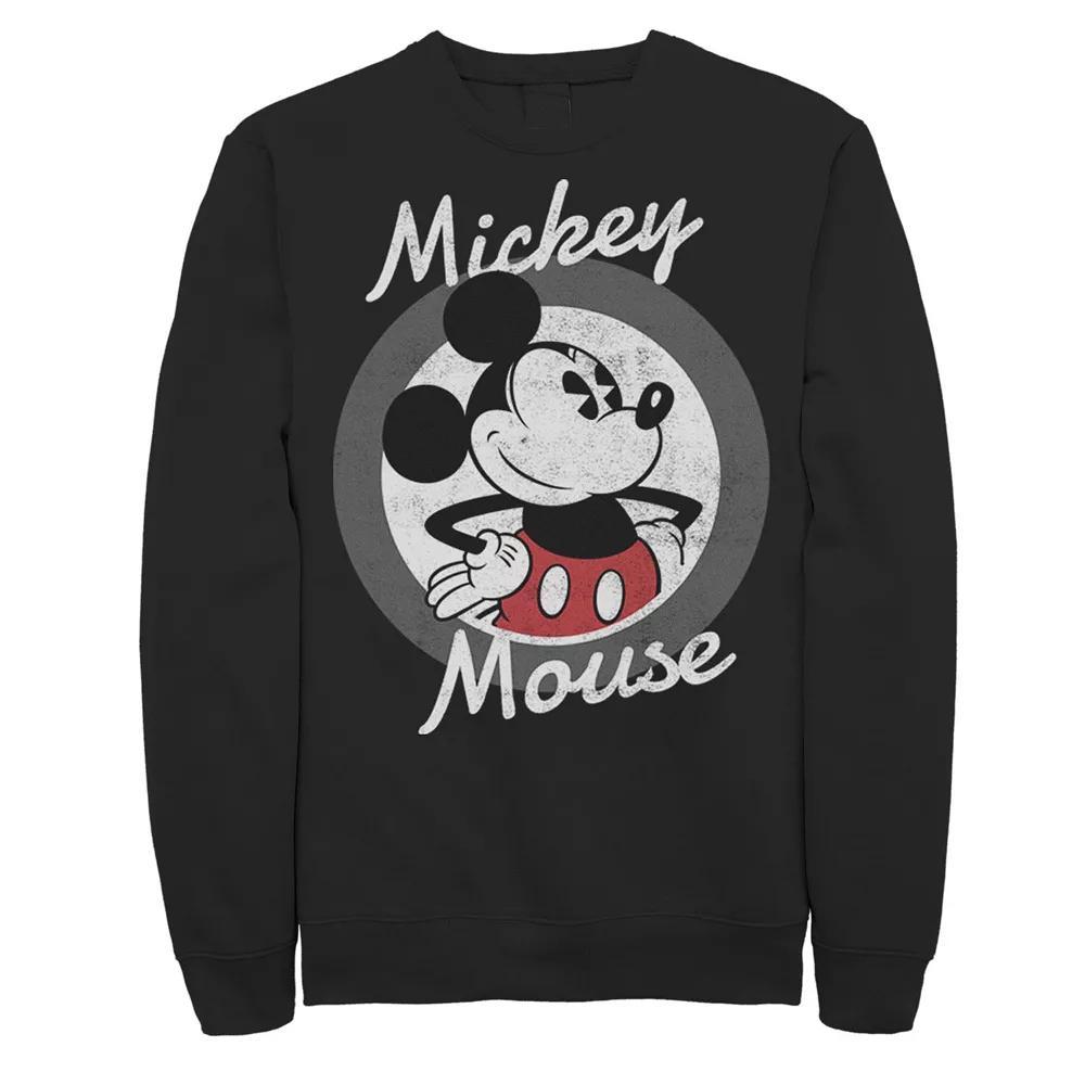 Disney's Mickey Mouse Waving Portrait Men's Sweatshirt, Size: XL, Black Product Image