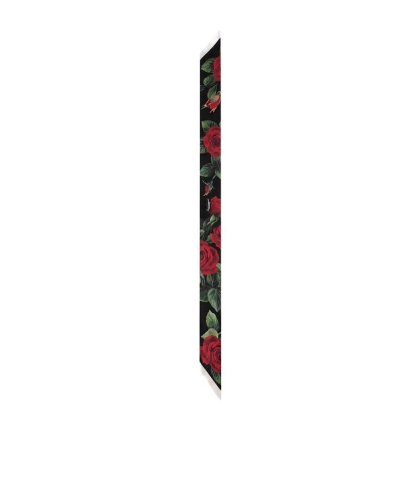 DOLCE & GABBANA Floral Print Scarf In Black Product Image