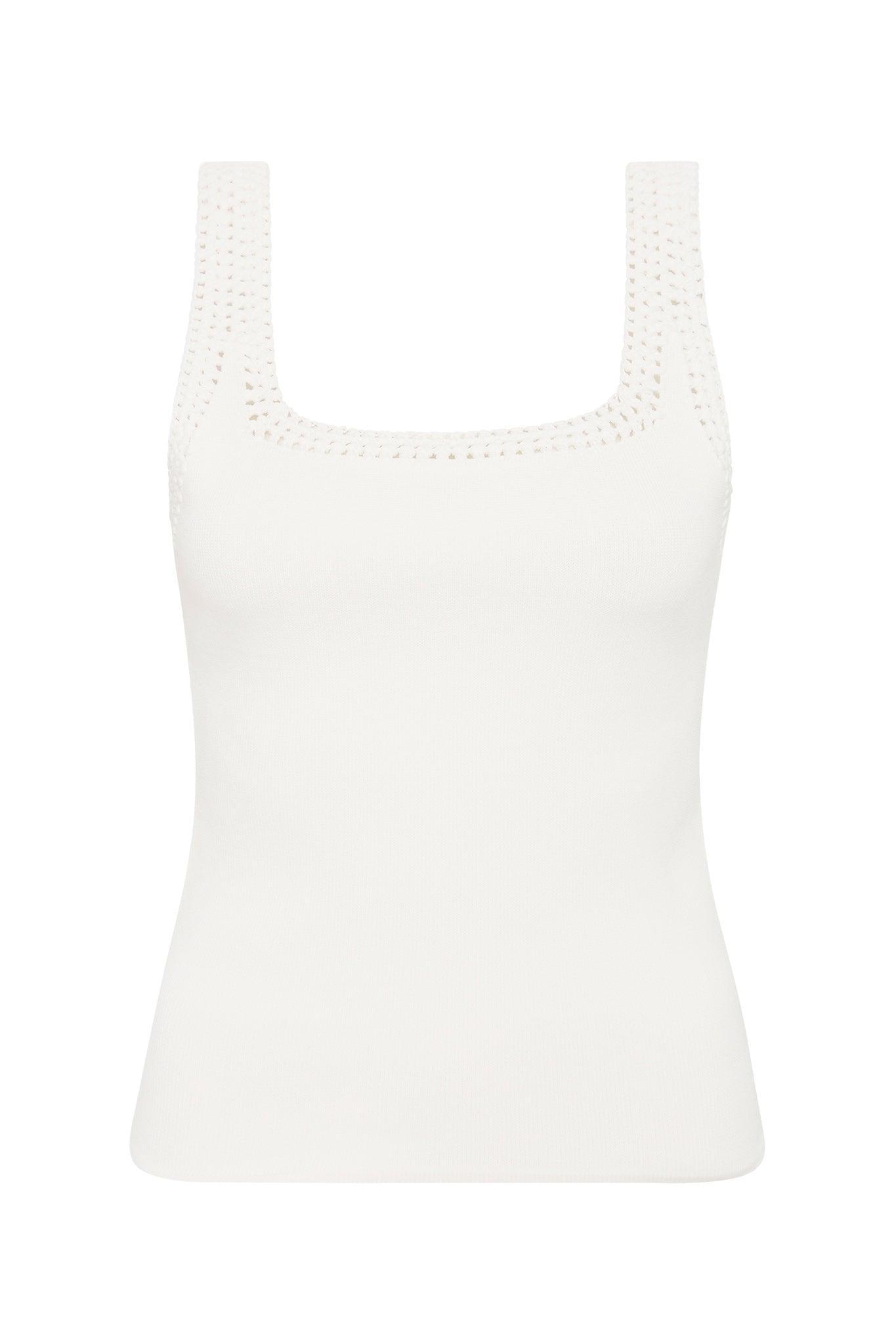 Tazia Crocheted Edge Tank Product Image