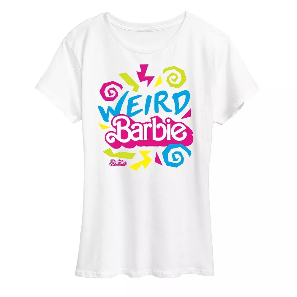 Women's Barbie The Movie Weird Barbie Graphic Tee, Girl's, Size: Large, White Product Image