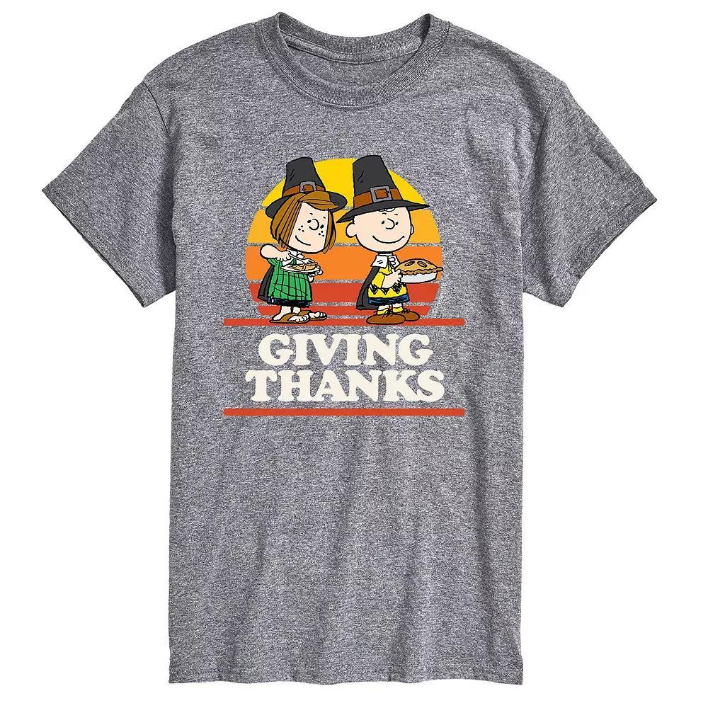 Big & Tall Peanuts Giving Thanks Tee, Men's,  Product Image