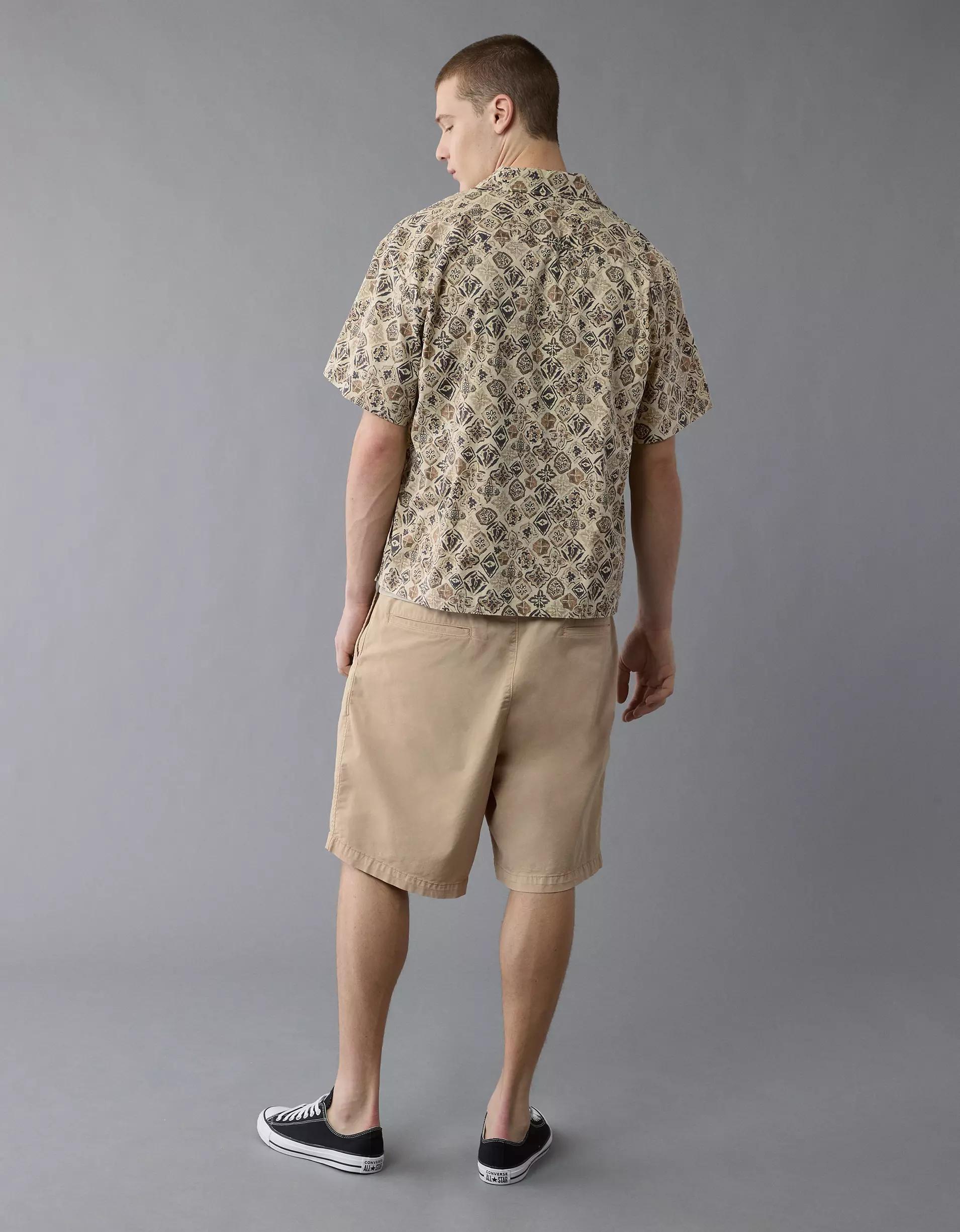 AE Poolside Printed Button-Up Shirt Product Image