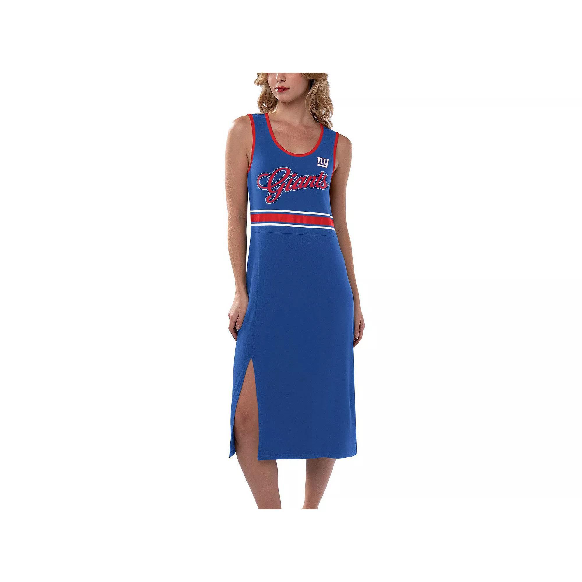Women's G-III 4Her by Carl Banks Royal New York Giants Main Field Maxi Dress, Size: 2XL, Blue Product Image