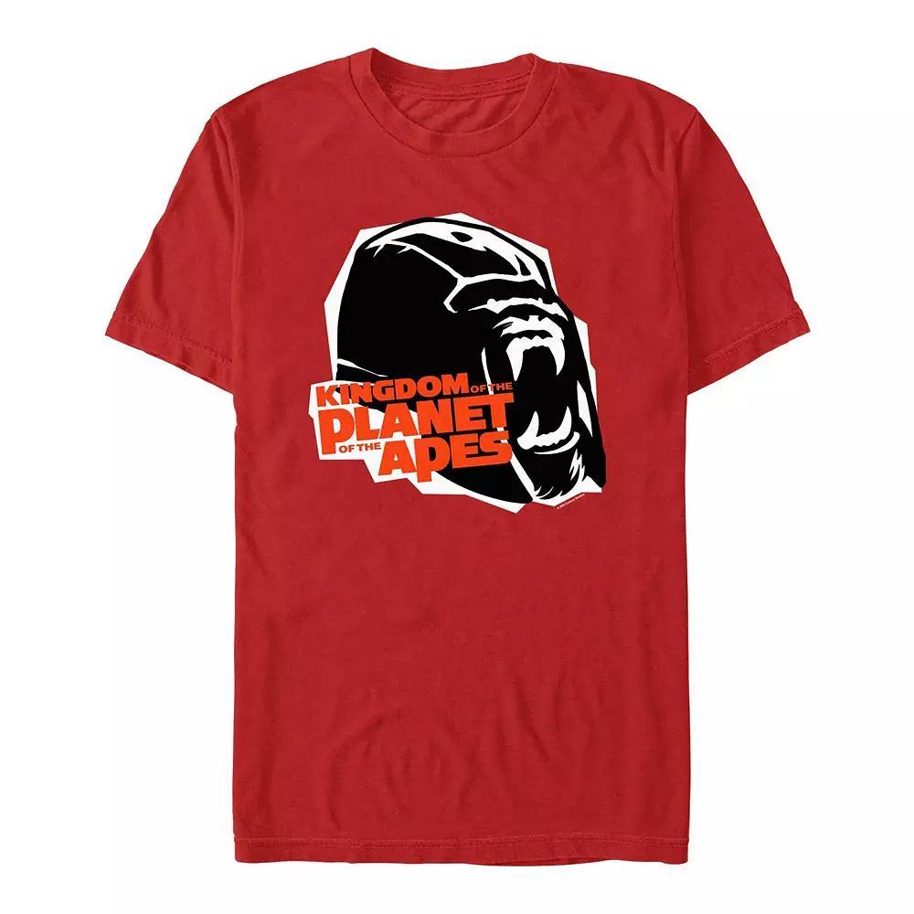 Men's Kingdom Of The Planet Of The Apes Gorilla Head Graphic Tee,  Product Image