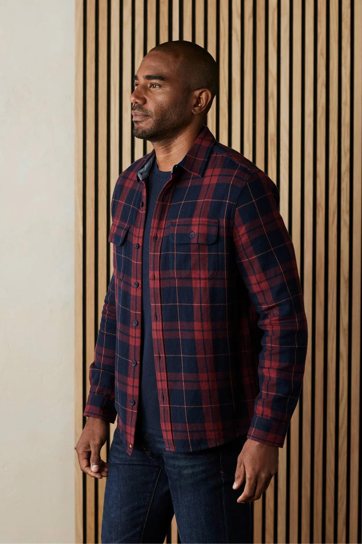 Mountain Overshirt - Garnet Plaid Product Image