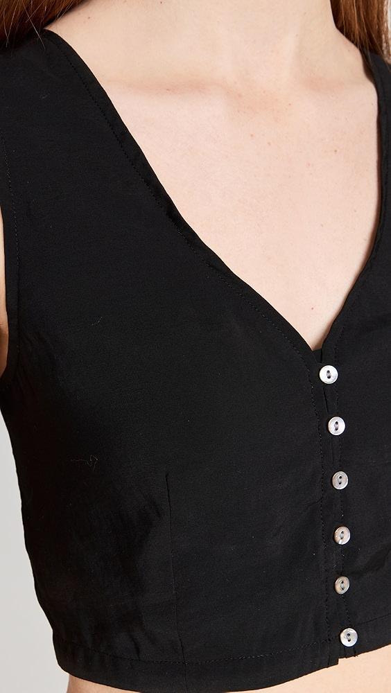 Madewell Softdrape Gwen Supercrop Vest Top | Shopbop Product Image